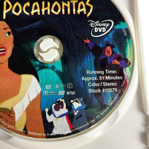 disney pocahontas gold collection dvd cartoon anime english spanish movie - Picture 7 of 9